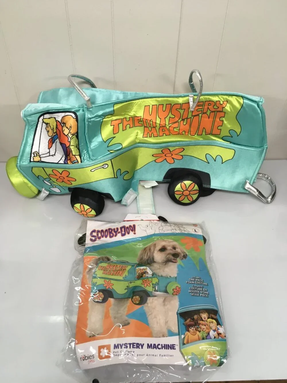 Scooby Doo Mystery Machine Pet Costume LARGE Foam Dog Outfit